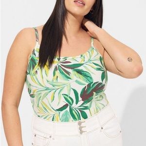 Torrid Tropical Leaf Print Foxy Cami Size 00